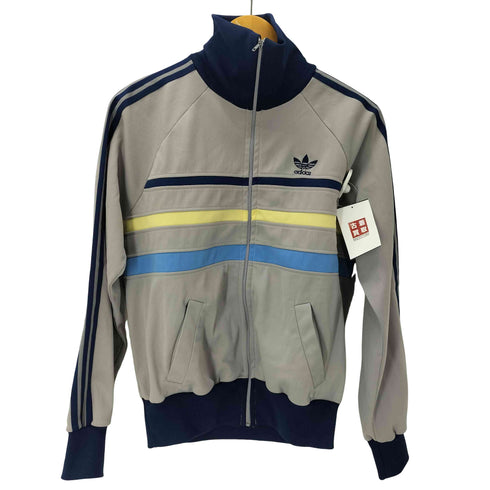 アディダス adidas 70-80S フランス製 トレフォイルロゴ前期 PRODUCTION VENTEX ベンテックス社 マルチカラー スリーライン トラック ジャケット ジャージ メンズ 168