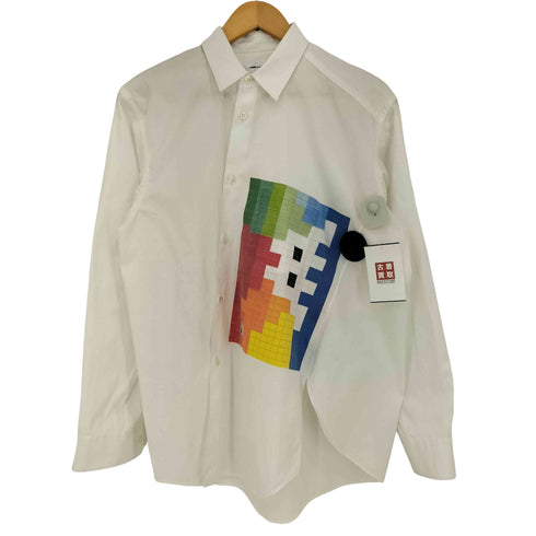 コムデギャルソンシャツ COMME des GARCONS SHIRT Centre Shirt White オフセンターシャツ メンズ JPN:S