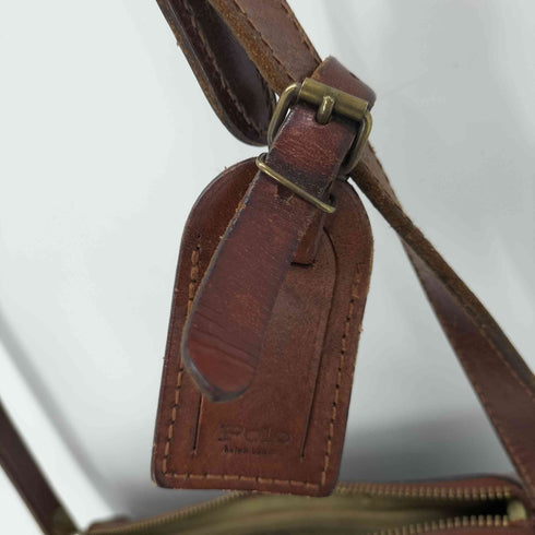 ポロラルフローレン POLO RALPH LAUREN ブラックウォッチ レザー ストラップ ミニ ショルダー バッグ メンズ