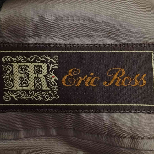 Eric Ross チェック柄 2B ウール テーラードジャケット メンズ 94A6