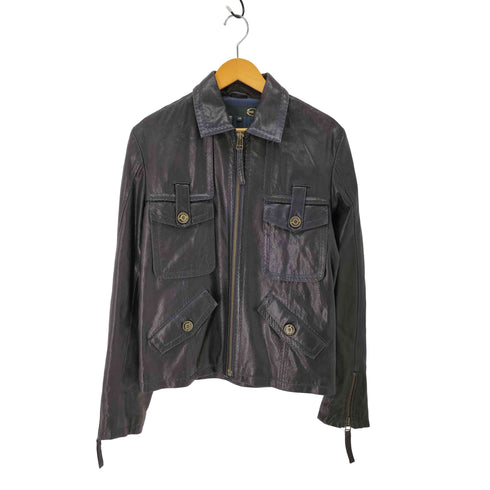 ジャストカヴァリ Just Cavalli レザージャケット メンズ EUR:48