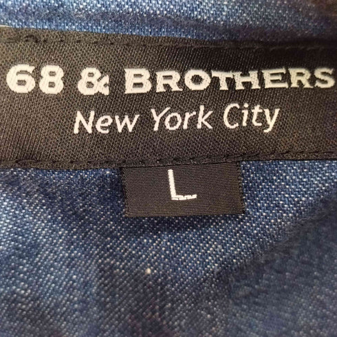 シックスティエイトアンドブラザーズ 68&BROTHERS デニム切替ジップアップパーカー メンズ JPN:L