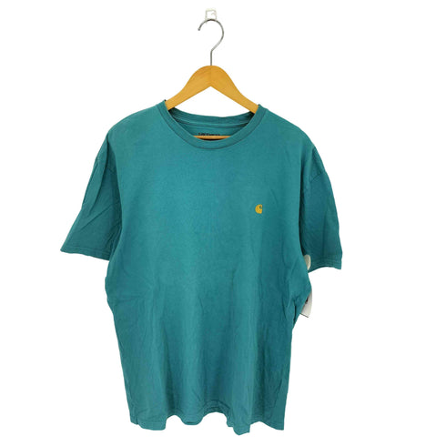 カーハート Carhartt S/S CHASE T-SHIRT ロゴ刺繍 コットン半袖 クルーネックシャツ メンズ JPN:XL