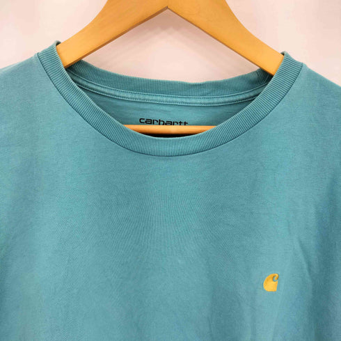 カーハート Carhartt S/S CHASE T-SHIRT ロゴ刺繍 コットン半袖 クルーネックシャツ メンズ JPN:XL