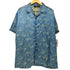 odo 90s レーヨンナイロン 総柄 チャイナ オープンカラーシャツ メンズ import:L