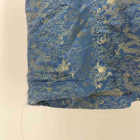 odo 90s レーヨンナイロン 総柄 チャイナ オープンカラーシャツ メンズ import:L