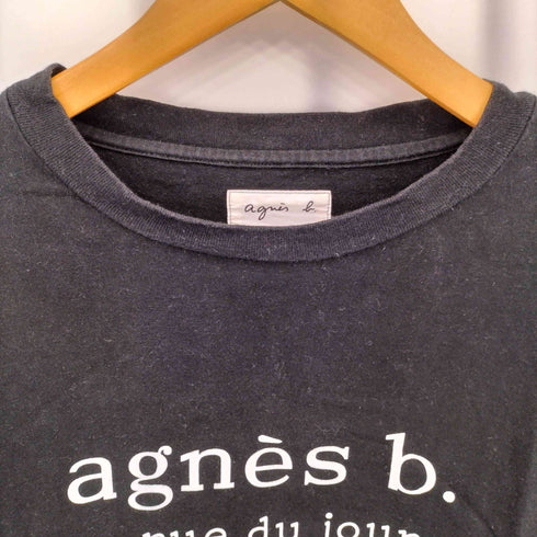 アニエスベー agnes b. ロゴプリント クルーネック 半袖Tシャツ メンズ XL