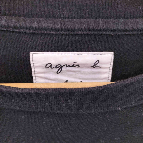 アニエスベー agnes b. ロゴプリント クルーネック 半袖Tシャツ メンズ XL