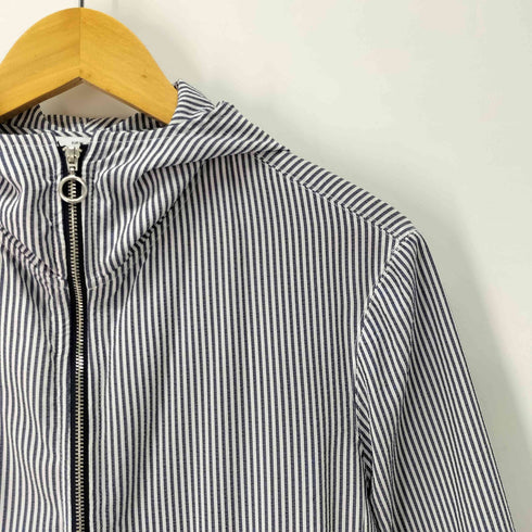 ザラ ZARA シアサッカー ジップパーカー メンズ import:M