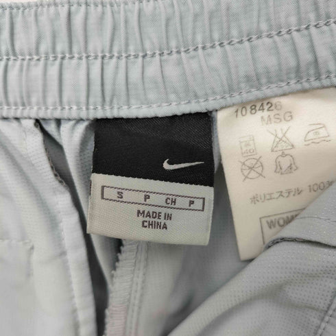 ナイキ NIKE 00s Y2K 刺繍 裾ドローコード ライン ブーツカット フレア シェルパンツ レディース JPN:S