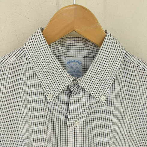 ブルックスブラザーズ BROOKS BROTHERS USA製 ボタンダウン チェックシャツ メンズ 16-2