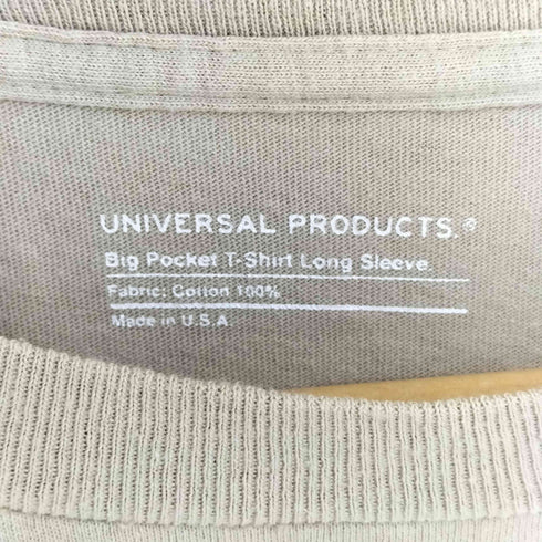 ユニバーサルプロダクツ UNIVERSAL PRODUCTS Big Pocket T-Shirt Long Sleeve メンズ import:M