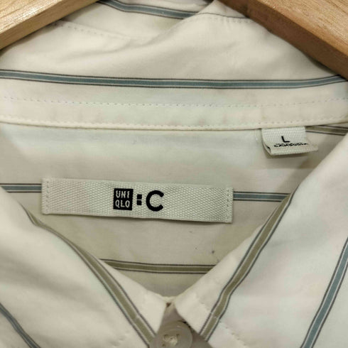 ユニクロシー UNIQLO:C ブロードオーバーサイズシャツ/ストライプ メンズ JPN:L