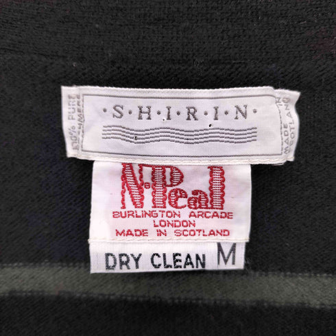 N.peal SHIRIN カシミヤ100% ボーダーカーディガン メンズ JPN:M