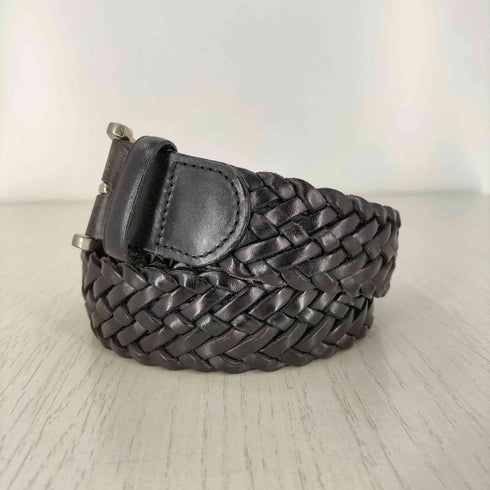 HANDMADE IN SPAIN メッシュレザーベルト メンズ