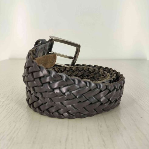 HANDMADE IN SPAIN メッシュレザーベルト メンズ
