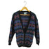 Pure new wool ウールチェック ショールカラー カーディガン メンズ M