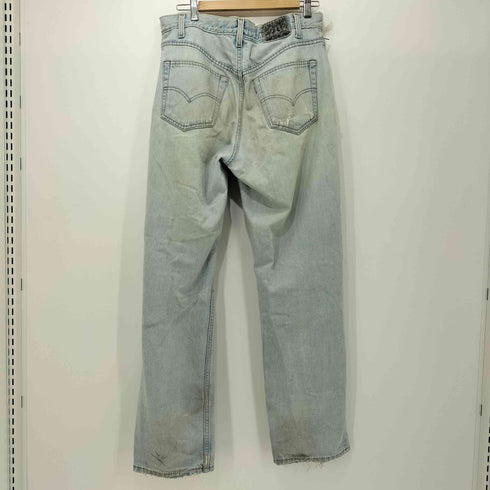 リーバイス Levis 90s SilverTab straight+relaxed アイスウォッシュ ダメージ デストロイ バギーデニム メンズ W34 L32