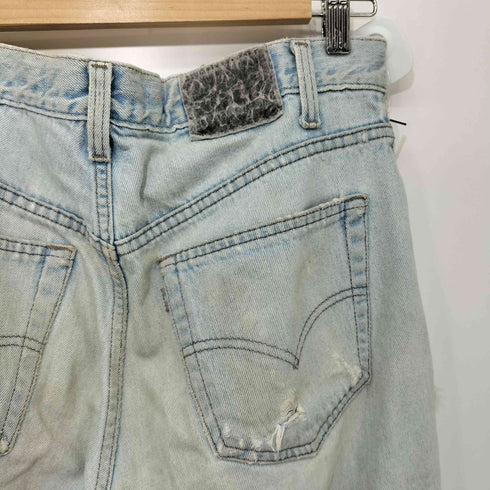 リーバイス Levis 90s SilverTab straight+relaxed アイスウォッシュ ダメージ デストロイ バギーデニム メンズ W34 L32