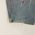 リーバイス Levis 2001年3月製造 ボタン裏190 JUNKYAD JEANS ペイント 膝タタキ リメイク 501xx デニム パンツ メンズ W38 L32
