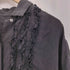 ネストローブ nest Robe リネンスカラップレース ブラック ドレス フリル ワンピース レディース FREE