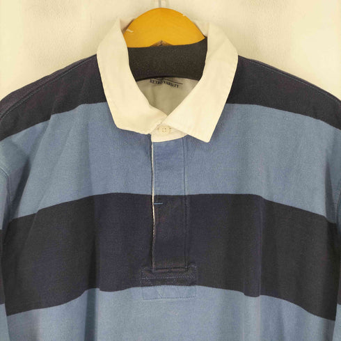 アイゾッド IZOD ボーダー L/S ラガーシャツ メンズ import:XL