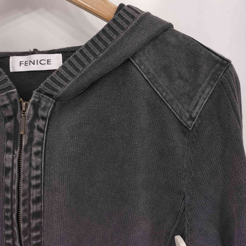 FENICE ショルダーパッチ ニットジップパーカー Y2K レディース 40