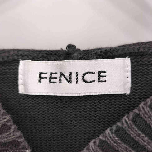 FENICE ショルダーパッチ ニットジップパーカー Y2K レディース 40