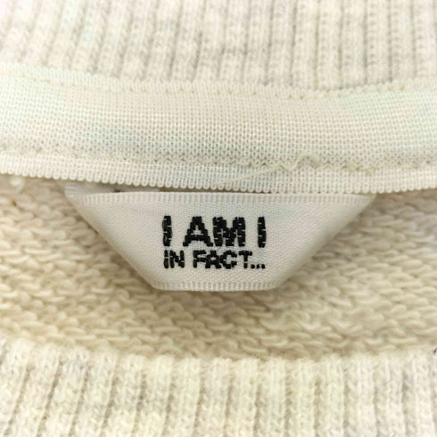 アイアムアイインファクト I am I in fact... NO SWEAT クロップド スウェット レディース FREE