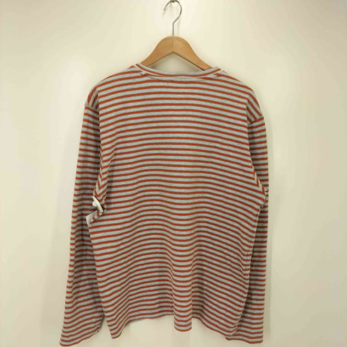 エディーバウアー Eddie Bauer ボーダー柄 ヘンリーネックカットソー メンズ JPN:L