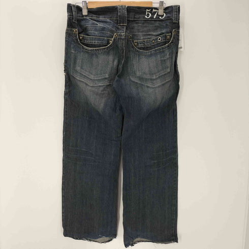 575 DENIM スタッズ デザインポケット ワイド デニム パンツ メンズ 32