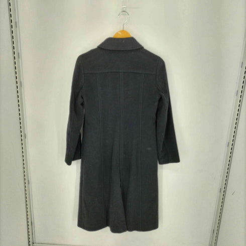 カシミヤ混 ステンカラーコート レディース