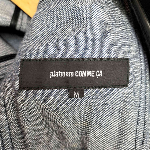 コムサ COMME CA PLATINUM ラムレザージャケット メンズ