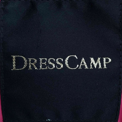 ドレスキャンプ DRESSCAMP チェック レザー切替 ラクーンファー ダウンコート レディース JPN:38
