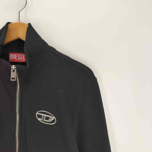 ディーゼル DIESEL 25AW S-GINNI-ZIP-OD ハイネック オーバルDロゴ ジップアップスウェット トラックジャケット メンズ import:M