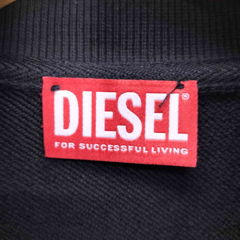 ディーゼル DIESEL 25AW S-GINNI-ZIP-OD ハイネック オーバルDロゴ ジップアップスウェット トラックジャケット メンズ import:M