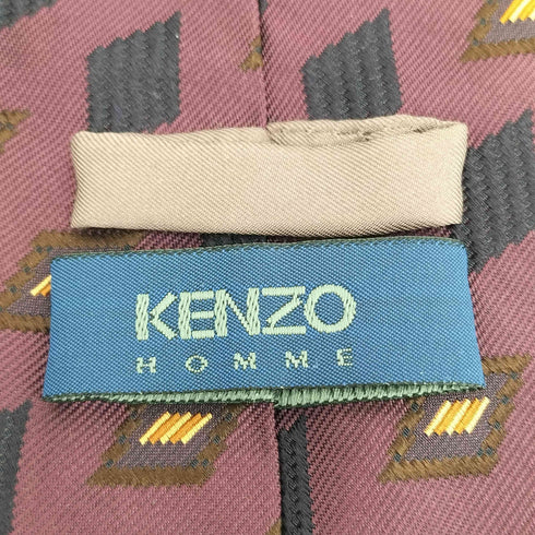 ケンゾー KENZO 総柄シルクネクタイ メンズ