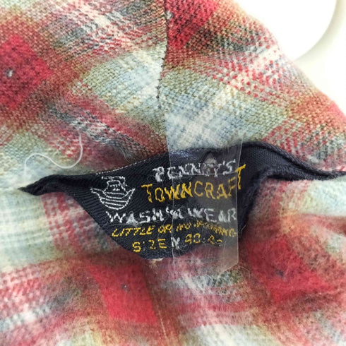 ペニーズタウンクラフト PENNEYS TOWNCRAFT 60S 三角タグ オンブレチェック ガウン メンズ M