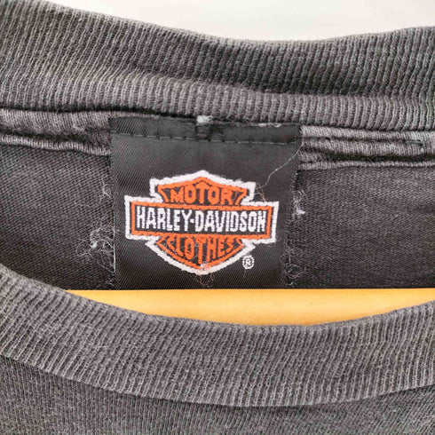 ハーレーダビッドソン HARLEY-DAVIDSON 80-90s USA製 シングルステッチ 両面プリント クルーネック 半袖Tシャツ メンズ XL
