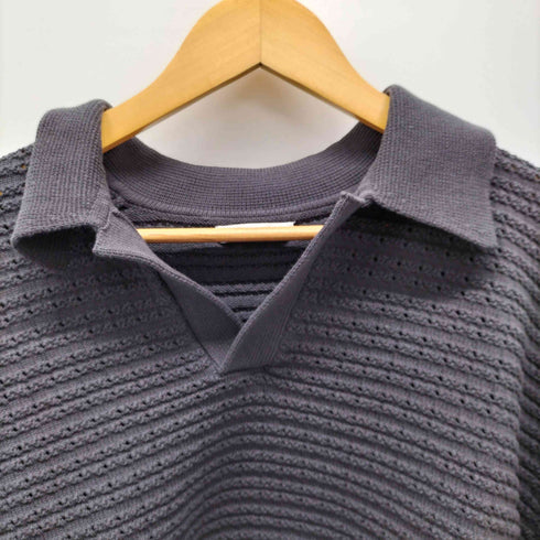 ウィム バイ リドム WYM LIDNM TUCK SKIPPER KNIT POLO スキッパー ニットポロ メンズ JPN:M