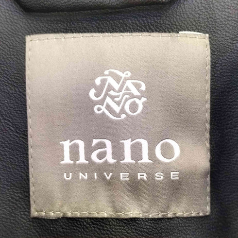 ナノユニバース NANO universe フェイクレザー シングル ライダーズジャケット メンズ JPN:M