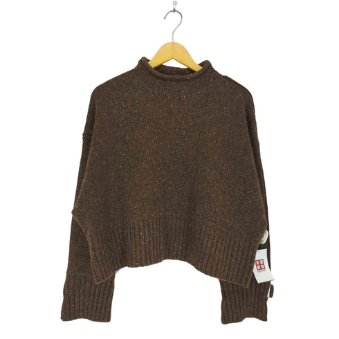 バナナリパブリック BANANA REPUBLIC イタリアン ウールブレンド シンチヘム セーター レディース XS