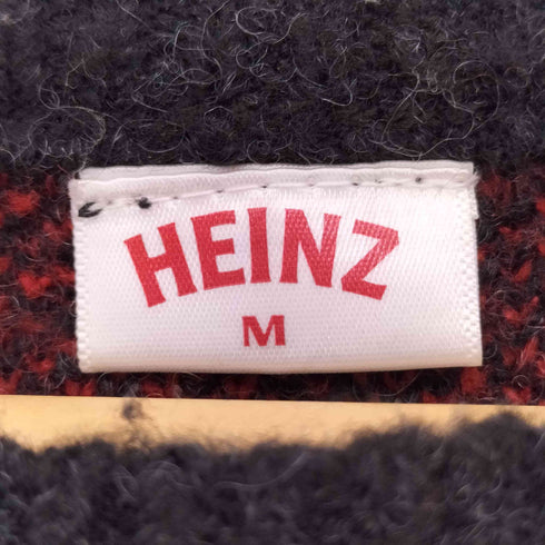 フリークスストア FREAKS STORE HEINZ 総柄 クルーネック 厚手 ニットセーター メンズ M