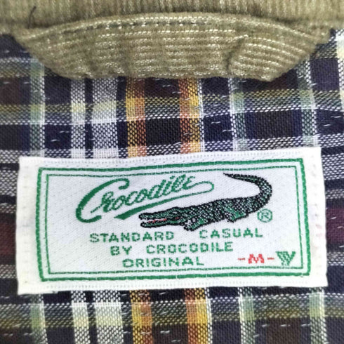 クロコダイル crocodile 襟コーデュロイ スイングトップ ジップアップブルゾン メンズ JPN:M