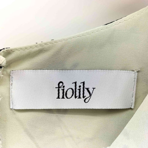 fiolily 花柄ノースリーブ ティアード ワンピース レディース FREE