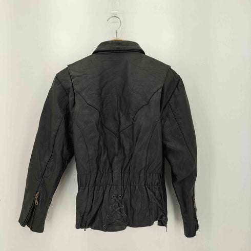 FORCE Thinsulate ライナー付き ボタンダウン ウエスタン レザージャケット メンズ 10