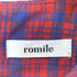 ROMILE タータンチェック ギャザーワンピース レディース FREE