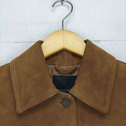バナナリパブリック BANANA REPUBLIC goat leather ゴートレザートラッカージャケット レディース S