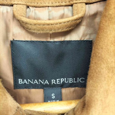 バナナリパブリック BANANA REPUBLIC goat leather ゴートレザートラッカージャケット レディース S