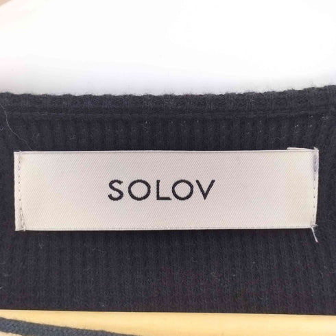 ソロヴ SOLOV レースアップトップス レディース